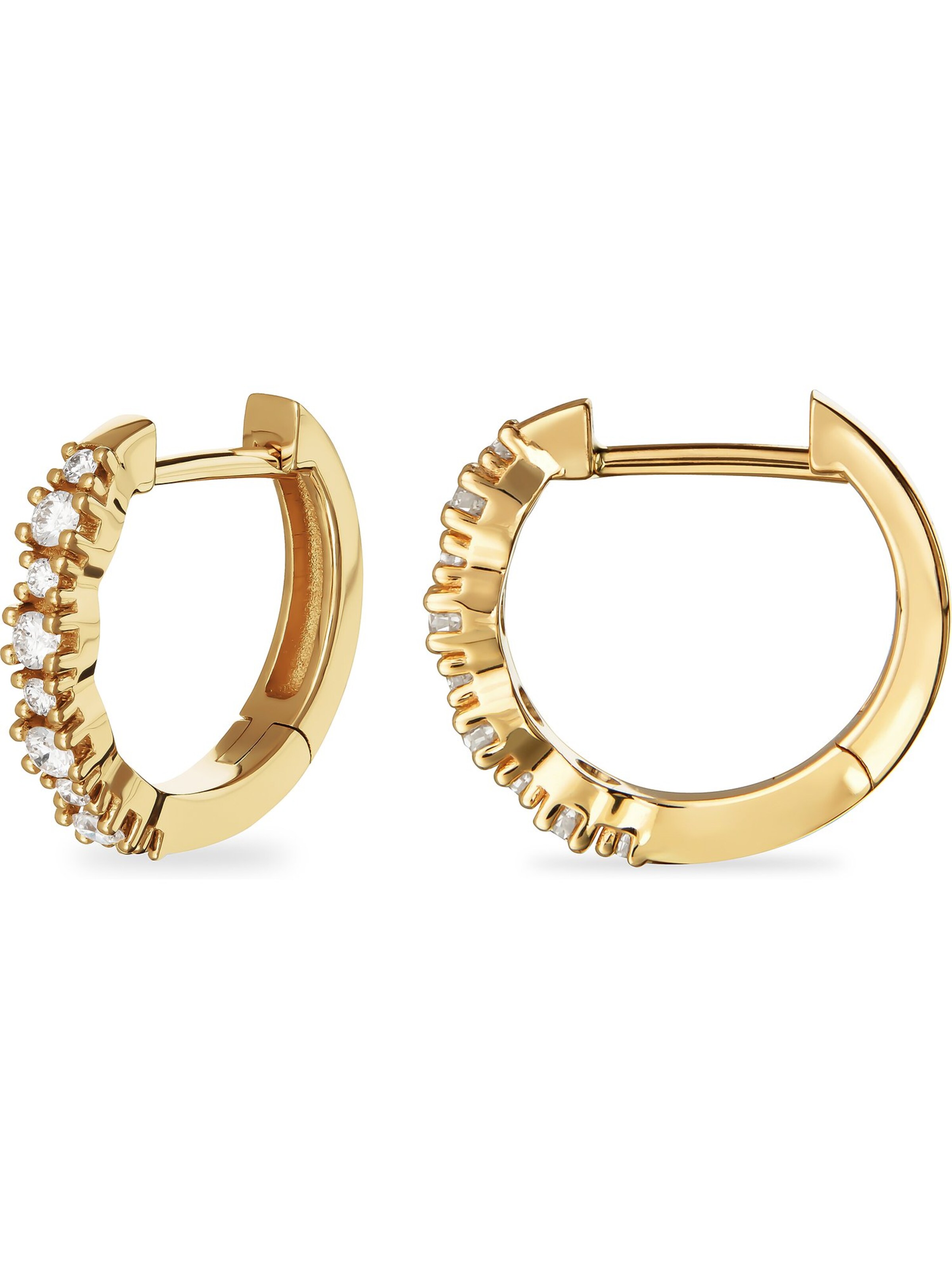 CHRIST Ohrringe in Gelb