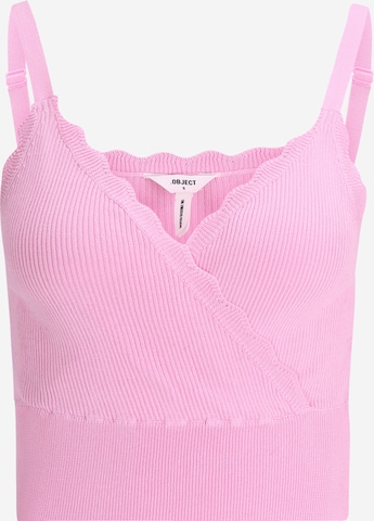 OBJECT Petite Knitted Top 'TRIA' in Pink: front