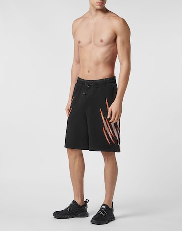Plein Sport Loose fit Trousers 'Scratch' in Black