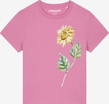 Maglietta ' Sonnenblume ' di Watapparel in rosa: frontale