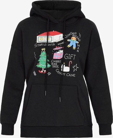 myMo Pop Sweatshirt 'Pop' in Black: front