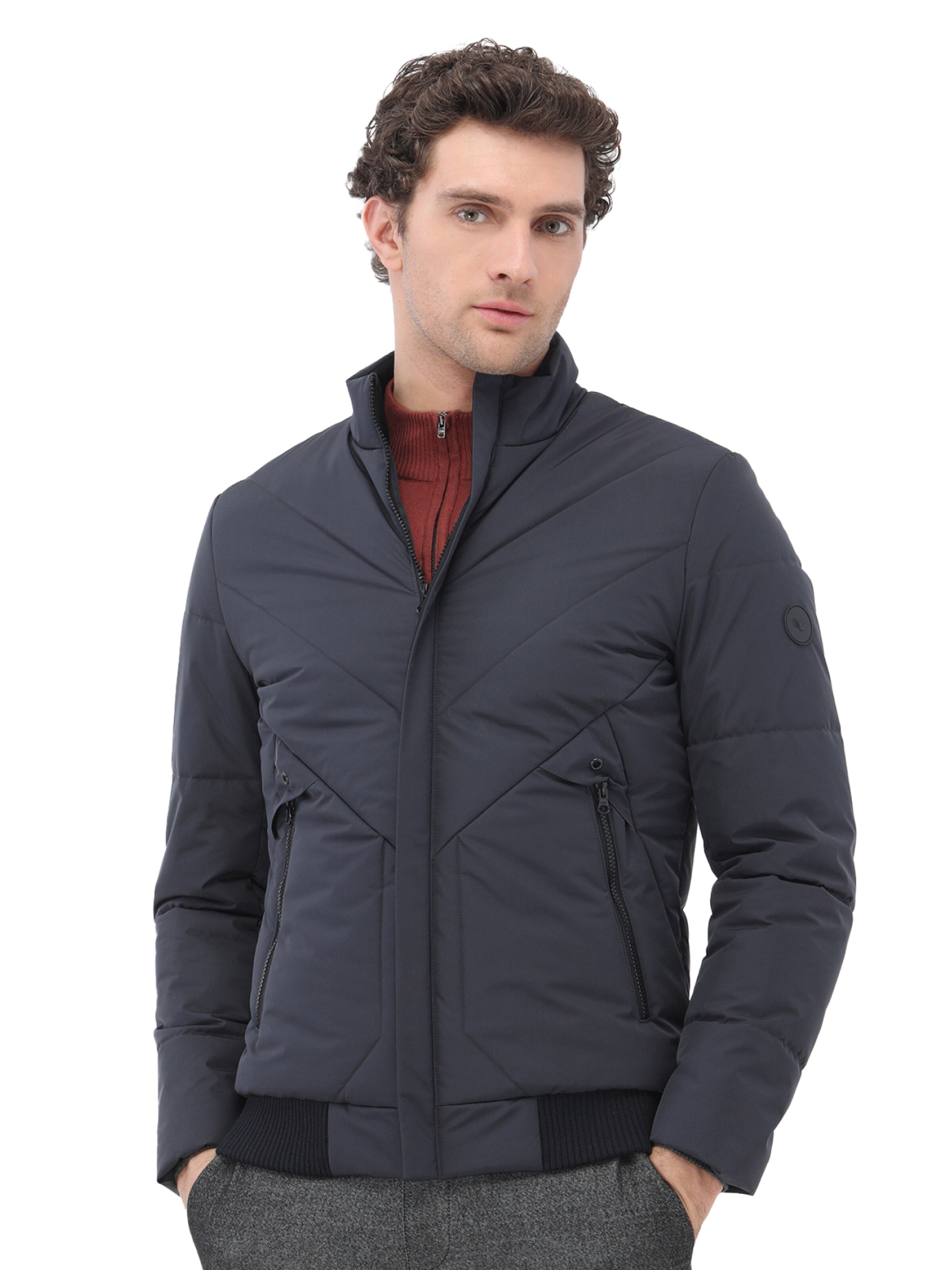 KİP Between-Season Jacket in Blue: front