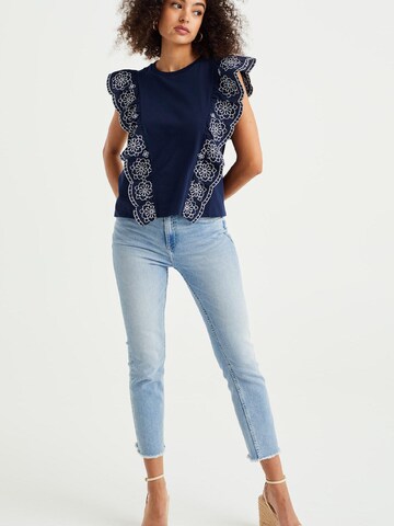 WE Fashion Shirt in Blauw