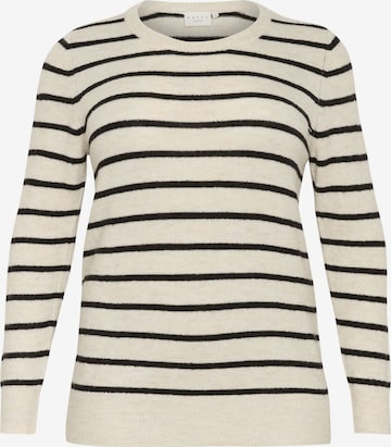 Pull-over 'KA Linda' KAFFE CURVE en beige : devant