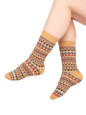 HomeOfSocks Socks 'HOS452' in Yellow