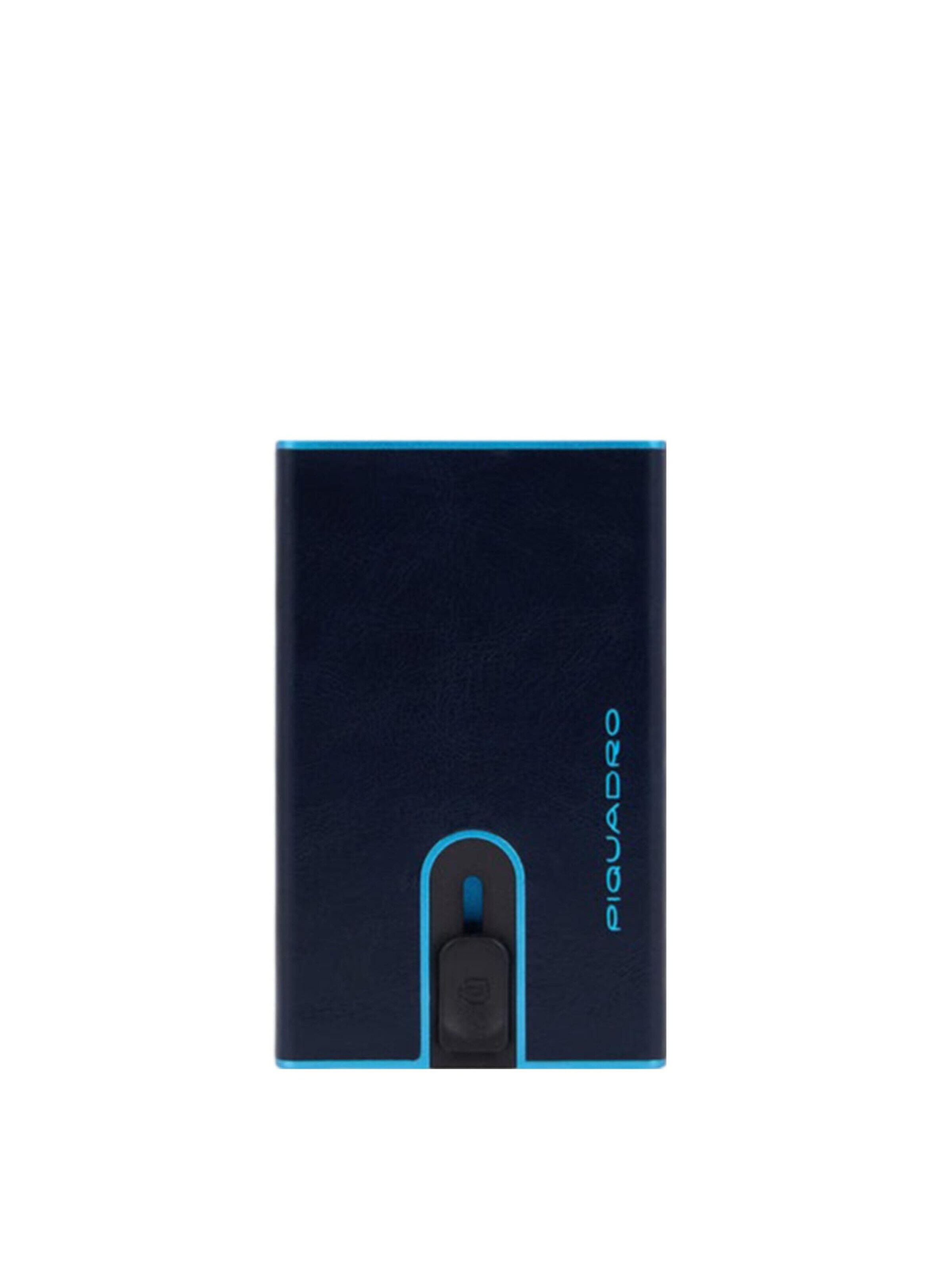 Piquadro - Cartera en azul: frente