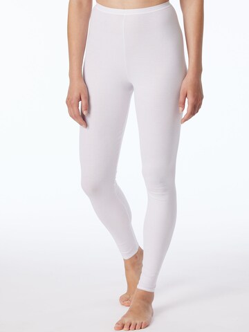 SCHIESSER Long Johns ' Luxury ' in White: front