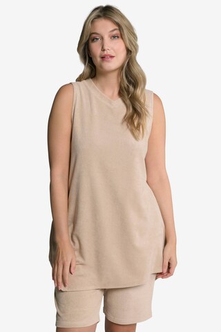 Ulla Popken Top in Beige: voorkant