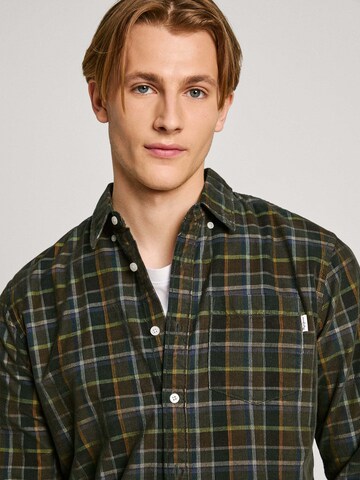 Pepe Jeans Regular Fit Hemd 'MAX' in Grün
