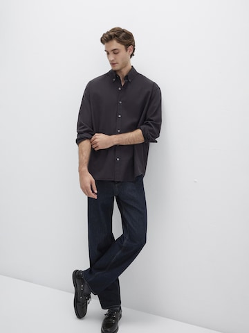 Mavi Comfort Fit Hemd in Schwarz