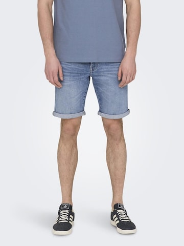 Only & Sons - Slimfit Calças de ganga 'Ply' em azul: frente