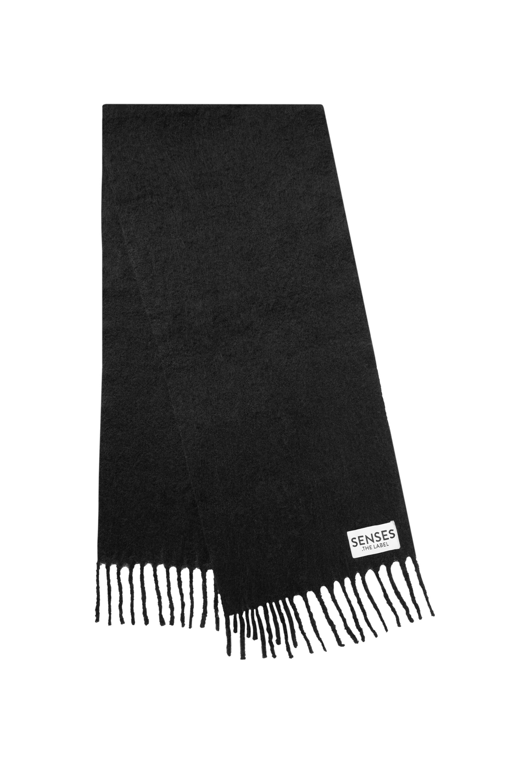SENSES.THE LABEL Scarf in Black: front