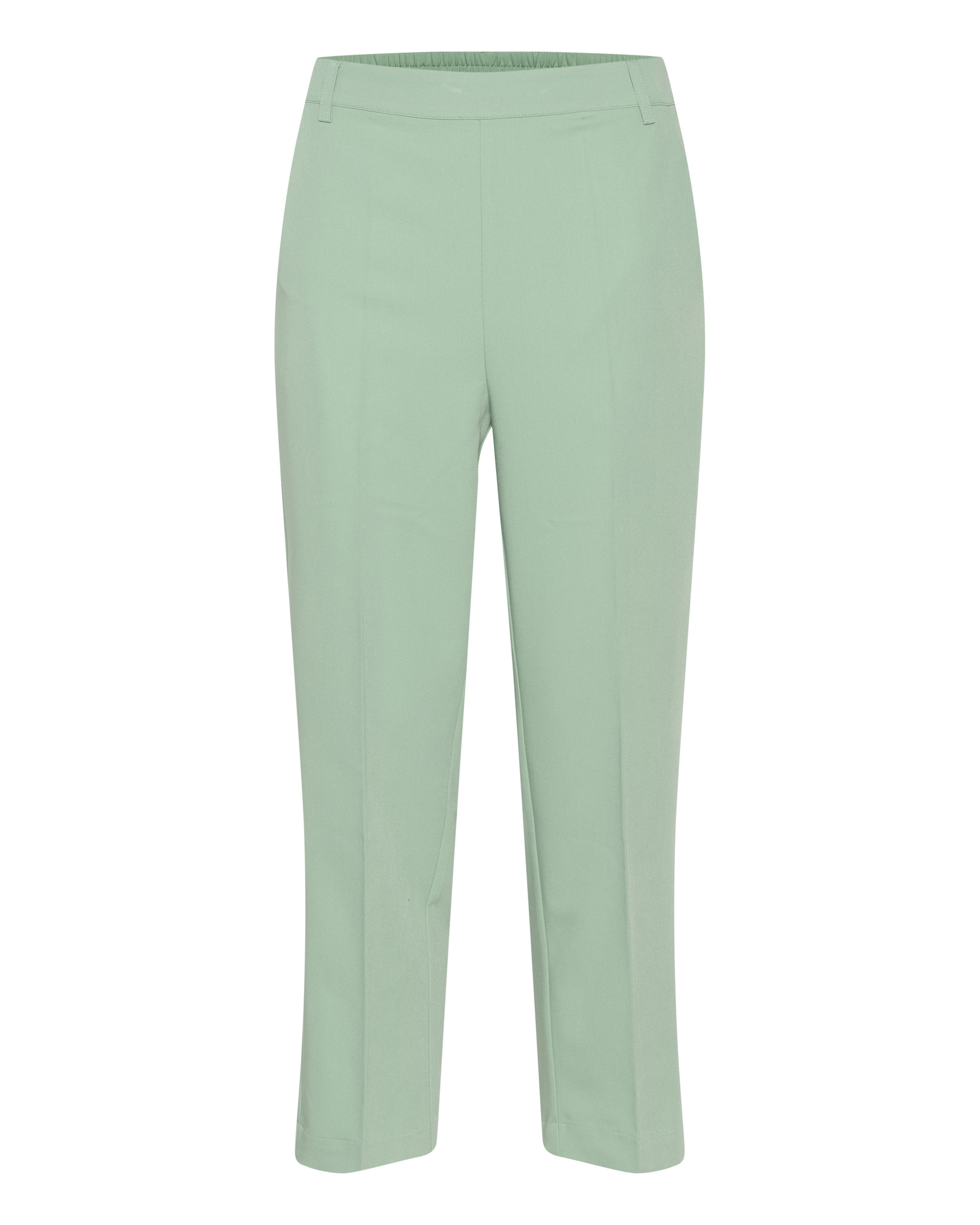 Kaffe Regular Trousers with creases 'Sakura' in Green: front