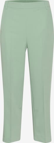 Pantaloni con piega frontale 'Sakura' di Kaffe in verde: frontale