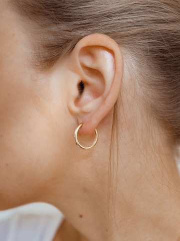 Boucles d'oreilles 'Urban Hoop' Hey Happiness en or