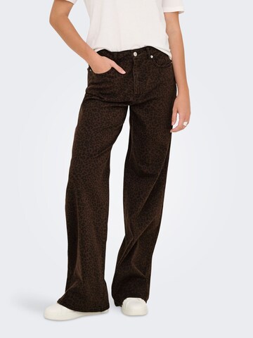 Loosefit Jean 'ONLMadison' ONLY en marron : devant