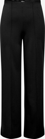 Wide leg Pantaloni con piega frontale 'ANSA' di ONLY in nero: frontale