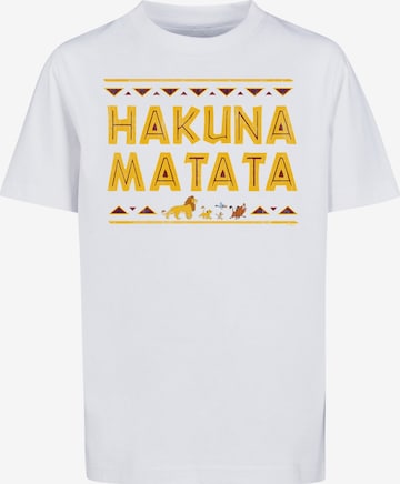 F4NT4STIC T-Shirt 'Hakuna Matata' in Weiß: predná strana