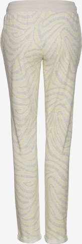 LASCANA Loose fit Pajama Pants in Beige