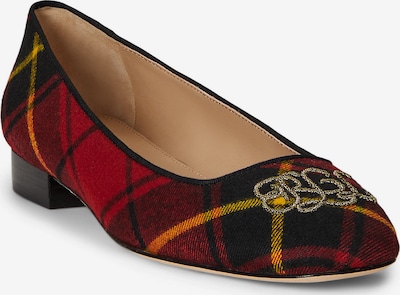 Lauren Ralph Lauren Ballerina 'Emellie' värissä punainen / musta, Tuotenäkymä