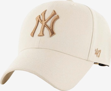 Casquette 'MLB New York Yankees' 47 en beige : devant