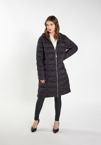 Manteau d’hiver faina en noir : devant