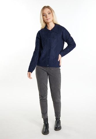 Cardigan 'Incus' DreiMaster Vintage en bleu