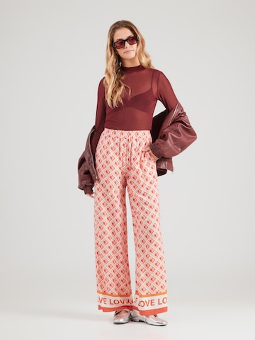 Emily Van Den Bergh Zvonové kalhoty Kalhoty – oranžová