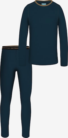 Ensemble de linge normani en bleu : devant