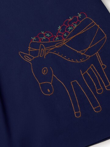 Thinking MU T-shirt ' DUNA ' i blå: framsida