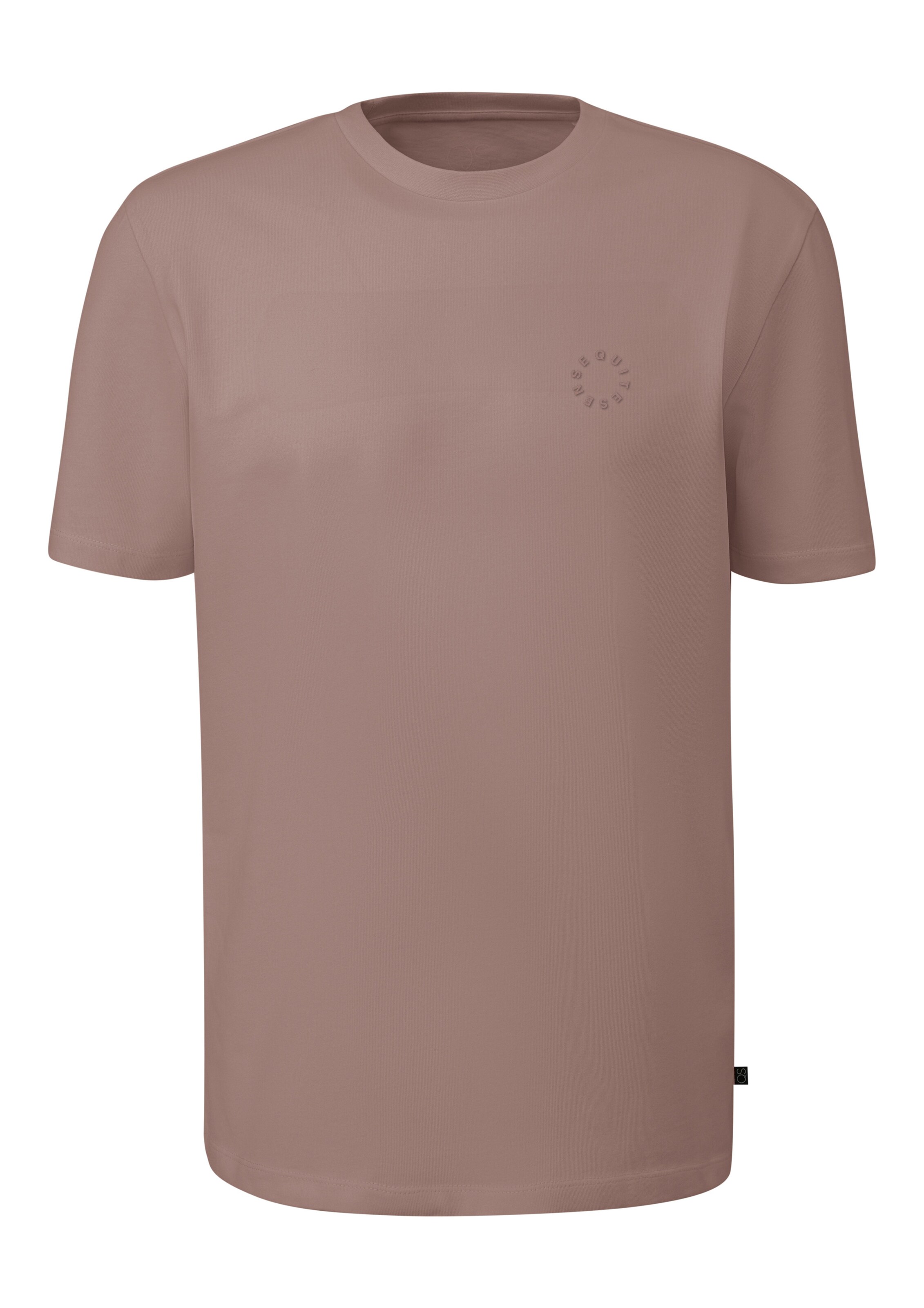 T-Shirt QS en marron : devant