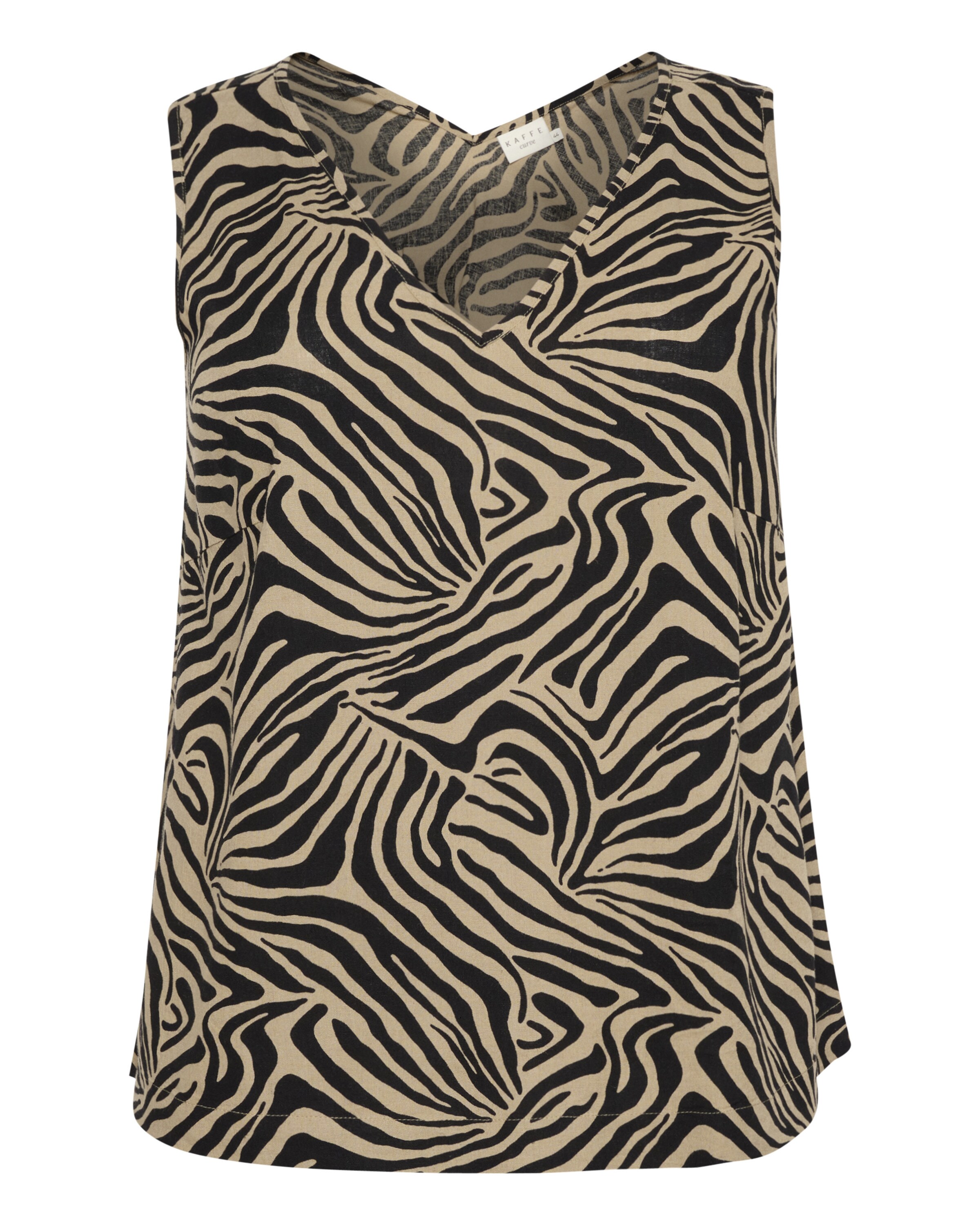 KAFFE CURVE Τοπ 'Mille' σε μαύρο: μπροστά