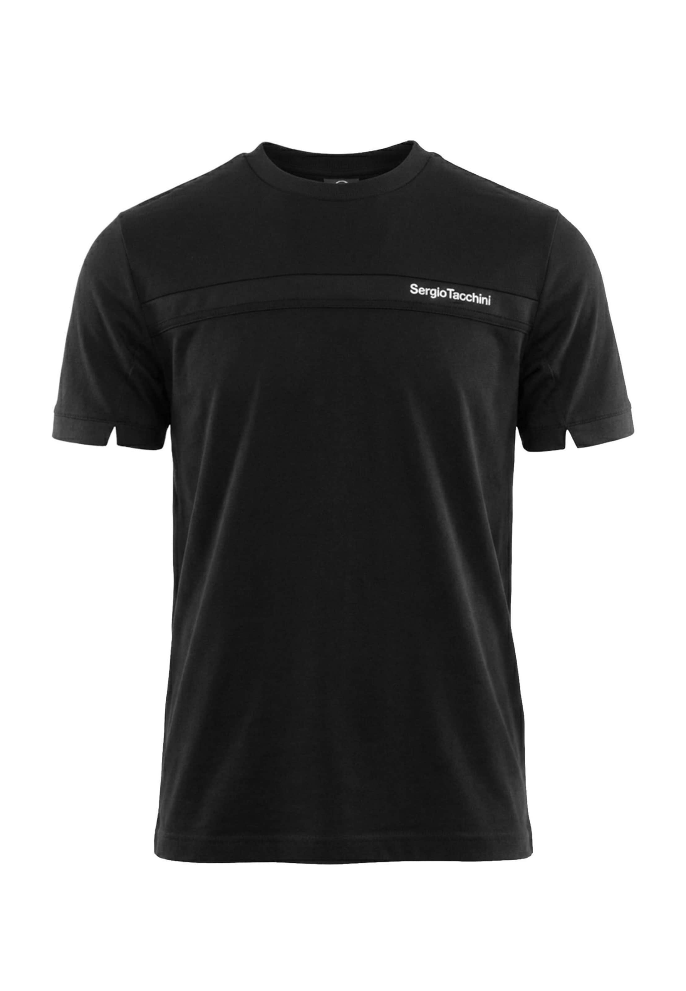 T-Shirt ' Riflesso' Sergio Tacchini en noir : devant