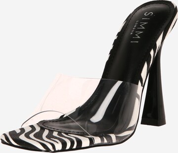 Simmi London - Zapatos abiertos 'ELISE' en negro: frente