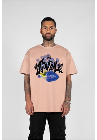 MJ Gonzales T-Shirt 'Kiss' in Beige: Vorderseite