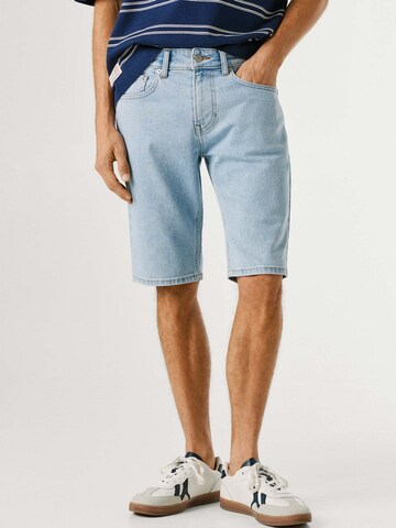 Pepe Jeans Regular Short 'Cash' in Blau: Vorderseite