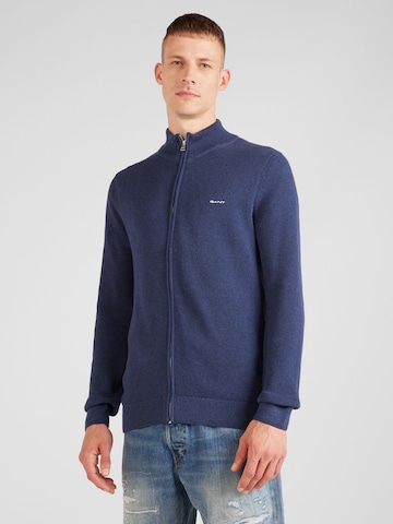GANT Knit cardigan in Blue: front