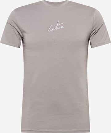 The Couture Club T-Shirt 'Signature' in Braun: front