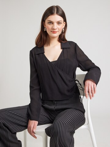 Camicia da donna 'Earletta' di HUGO in nero: frontale