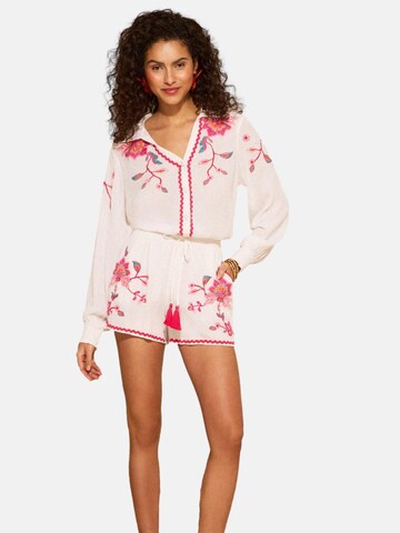 regular Pantaloni di love & roses in bianco: frontale