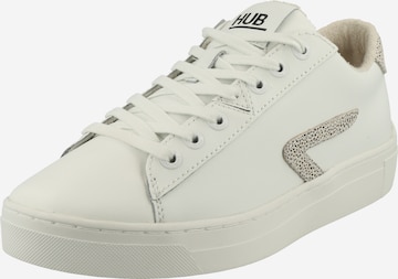 HUB - Zapatillas deportivas bajas 'Hook' en blanco: frente