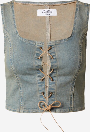 Top 'Iris' SHYX di colore beige / blu denim, Visualizzazione prodotti