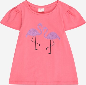 s.Oliver T-shirt i rosa: framsida