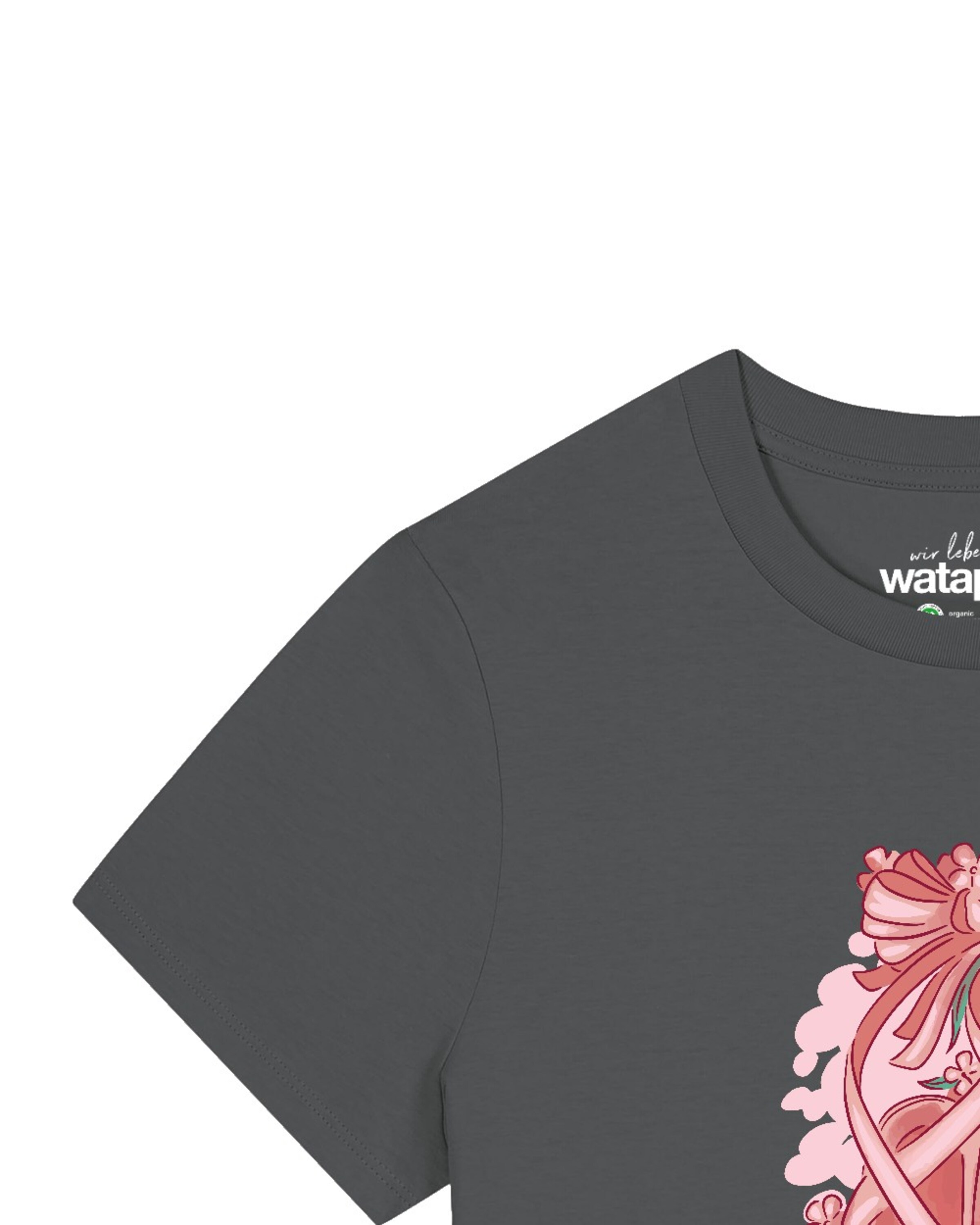 Watapparel Shirt 'Ballettschuhe' in Grijs