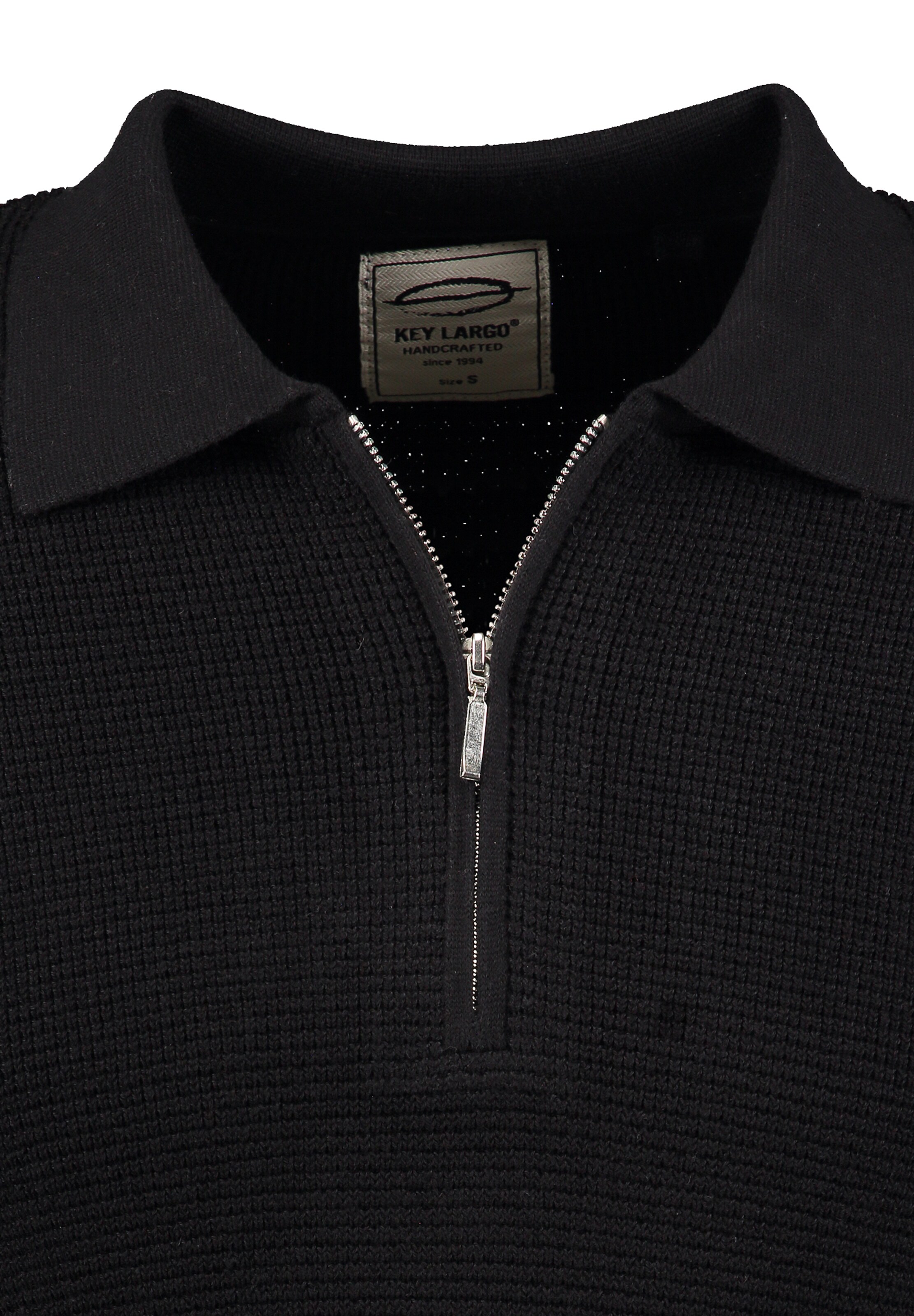 Key Largo Pullover 'Klanfield' in Schwarz