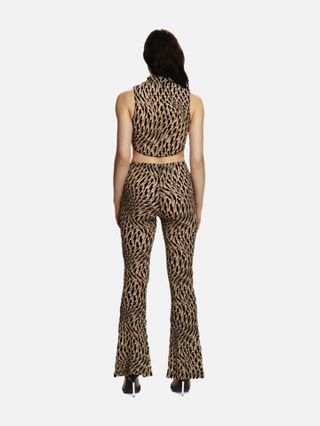 EKCENTRIK Top 'Thunderbeats Tattoo' in Beige