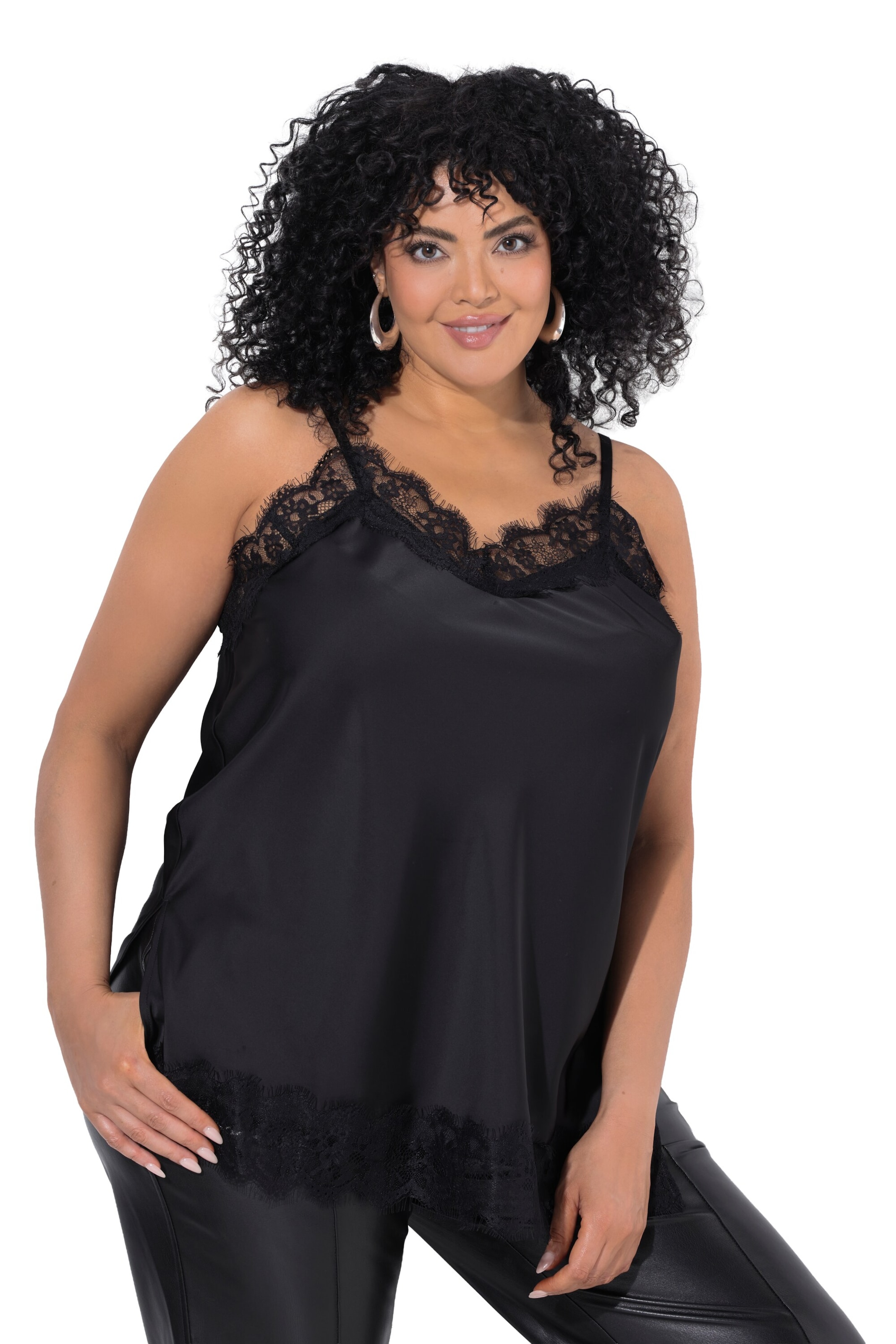 Ulla Popken Top in Black: front
