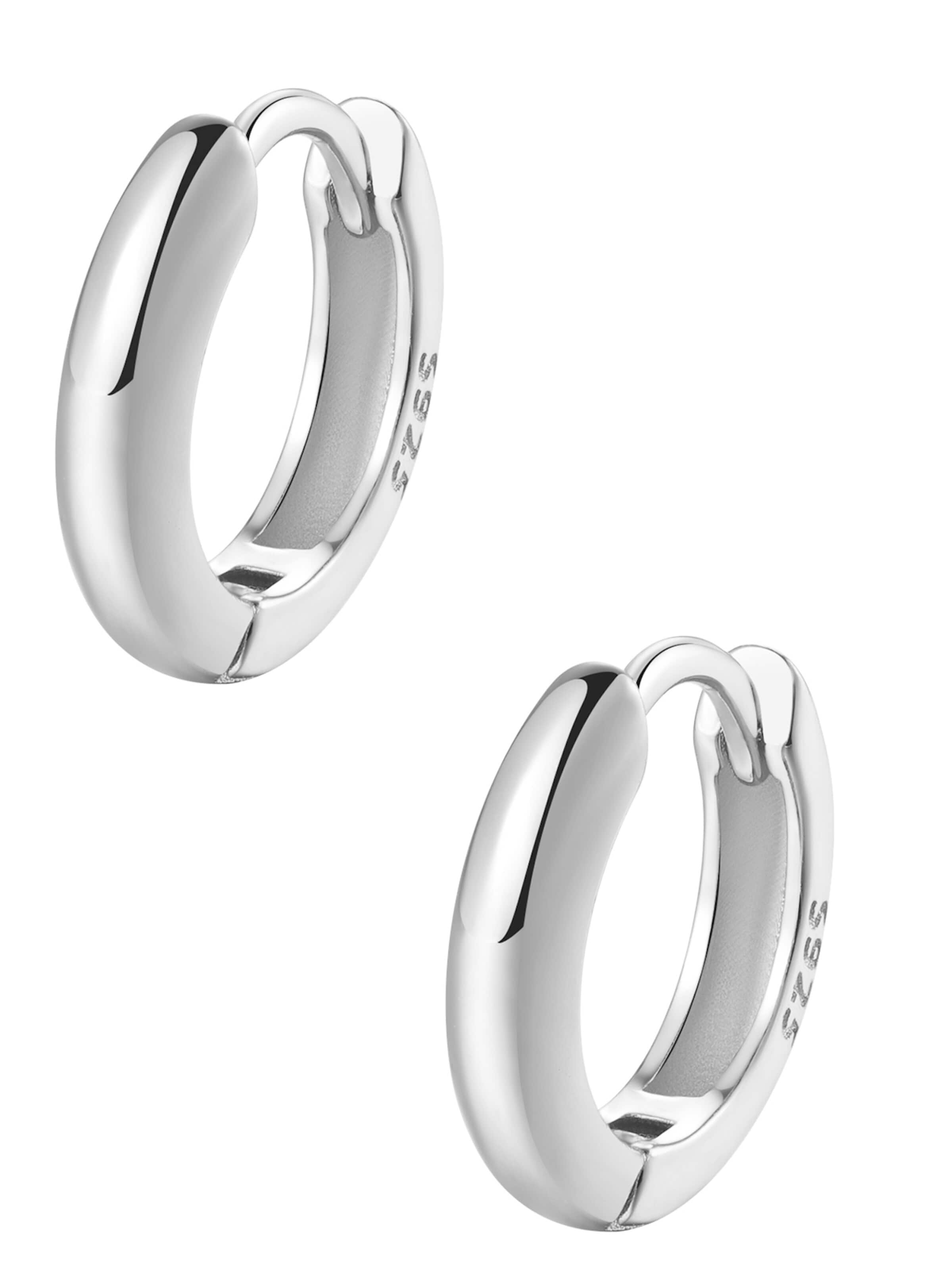 Hey Happiness Ohrringe 'Essenz'‌ in Silber: Vorderseite