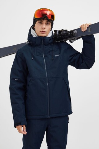 North Bend Winterjas 'Octa' in Blauw: voorkant