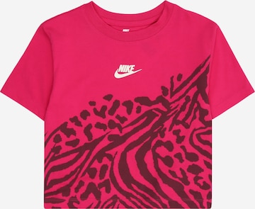 raudona Nike Sportswear Marškinėliai 'WARMTH': priekis